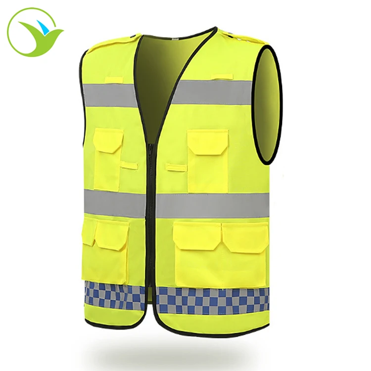 Цветной жилет для бега высокой видимости/мотоциклетный жилет высокой видимости на заказ, высококачественный светоотражающий желтый Безопасный Жилет для лета