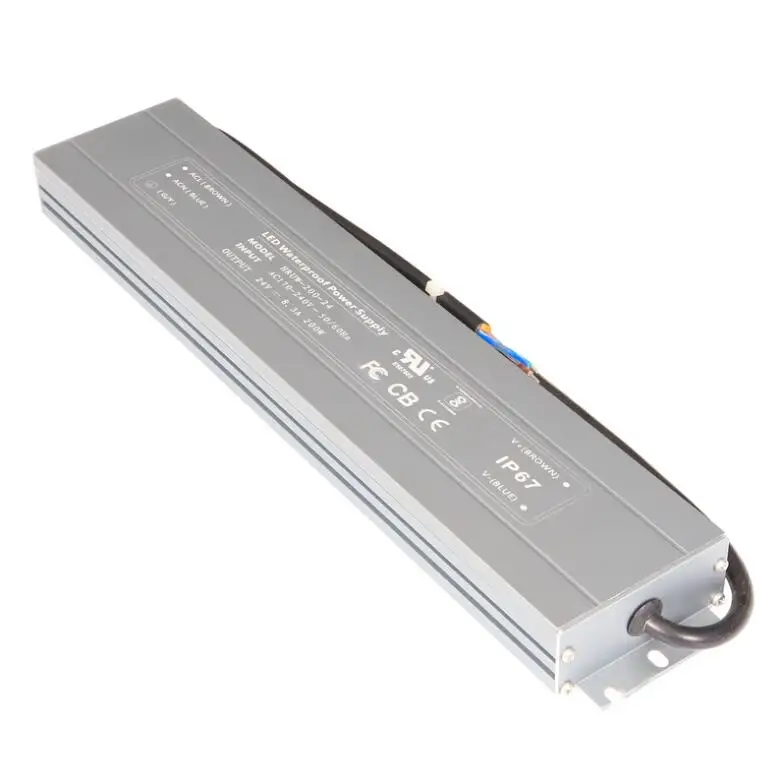 ZHIHAI 12v 24V 200w 360w waterproof IP67 IP68 led light box driver power transformer