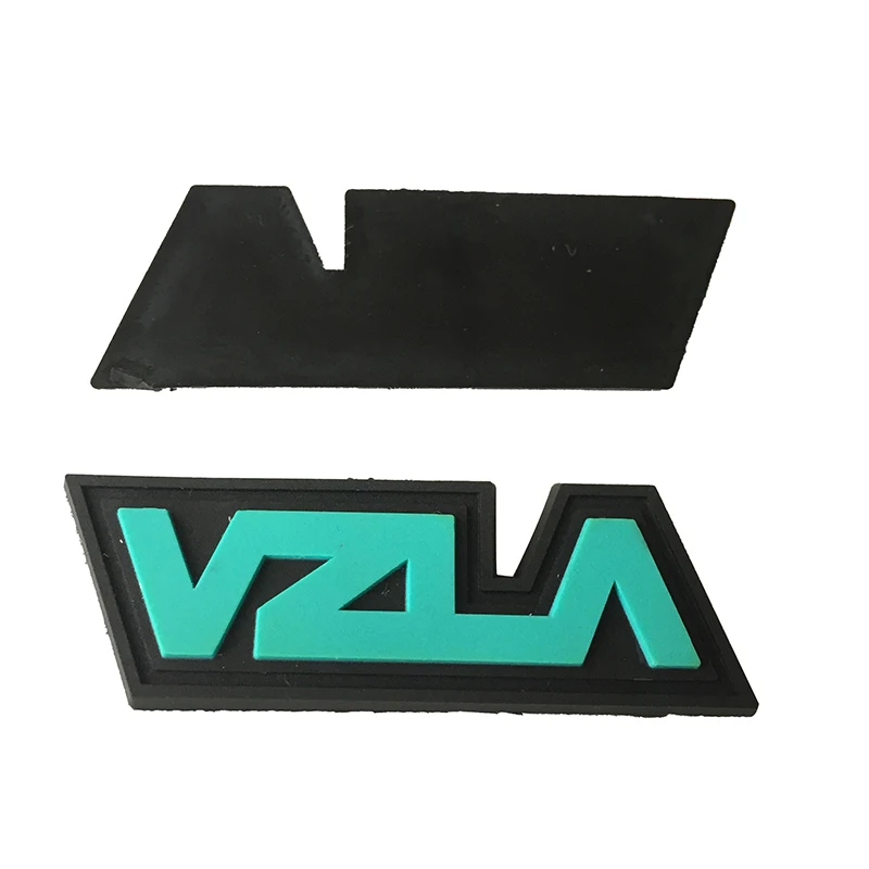 Custom Cartoon Embossed PVC Patch Bag Clothes Soft Rubber Personalized Garment Label Silicone Sheet