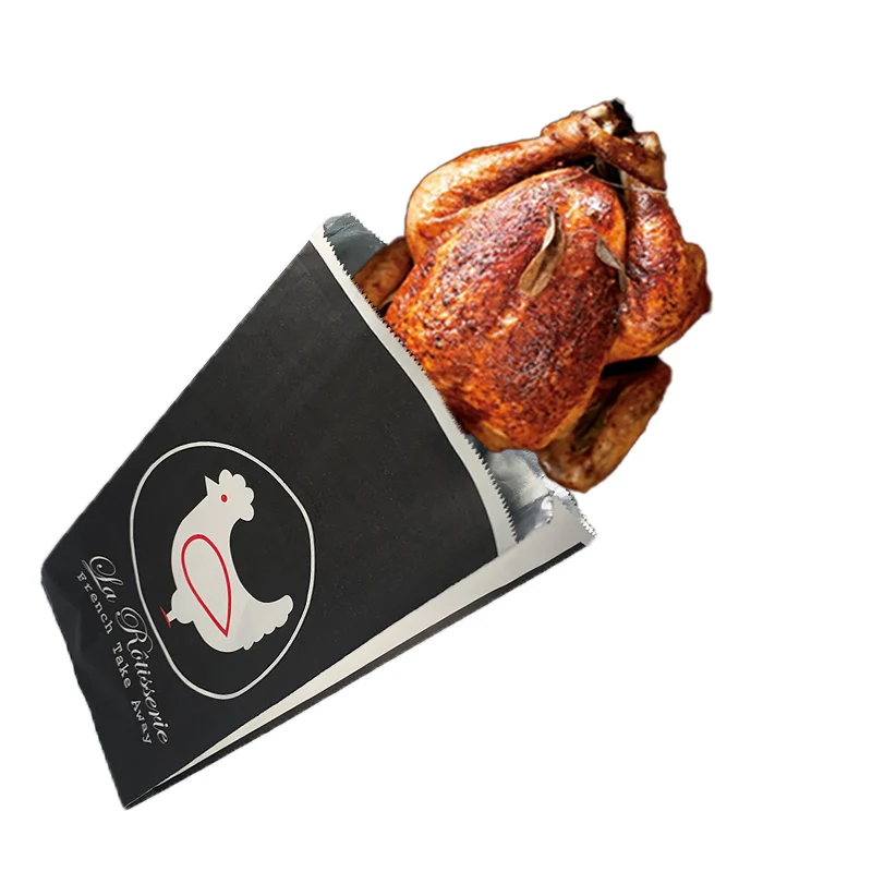 Bags For Chickens Roasts Foil Laminate Paper Pouch Popcorn Chicken Packaging