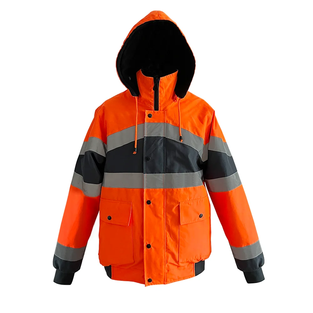 HCLITE Outdoor Construction Custom Winter Bomber Windbreaker Jacket