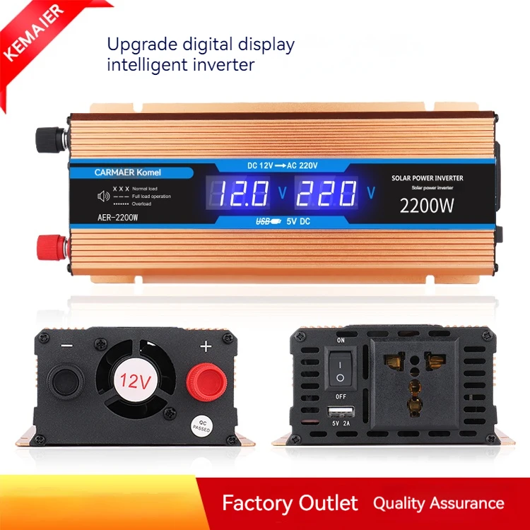 Modified Sine Wave Car Power Inverter Dc 12v To Ac 220v Output Voltage Charger 1200w 1200 w 1200watt 1.2kw Power Inverter