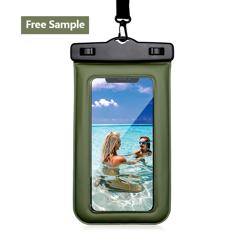 Sponge Floating PVC Waterproof Mobile Phone Bag Protective Cover Bicycle Swimming Drifting Mobile Phone Waterproof Bag