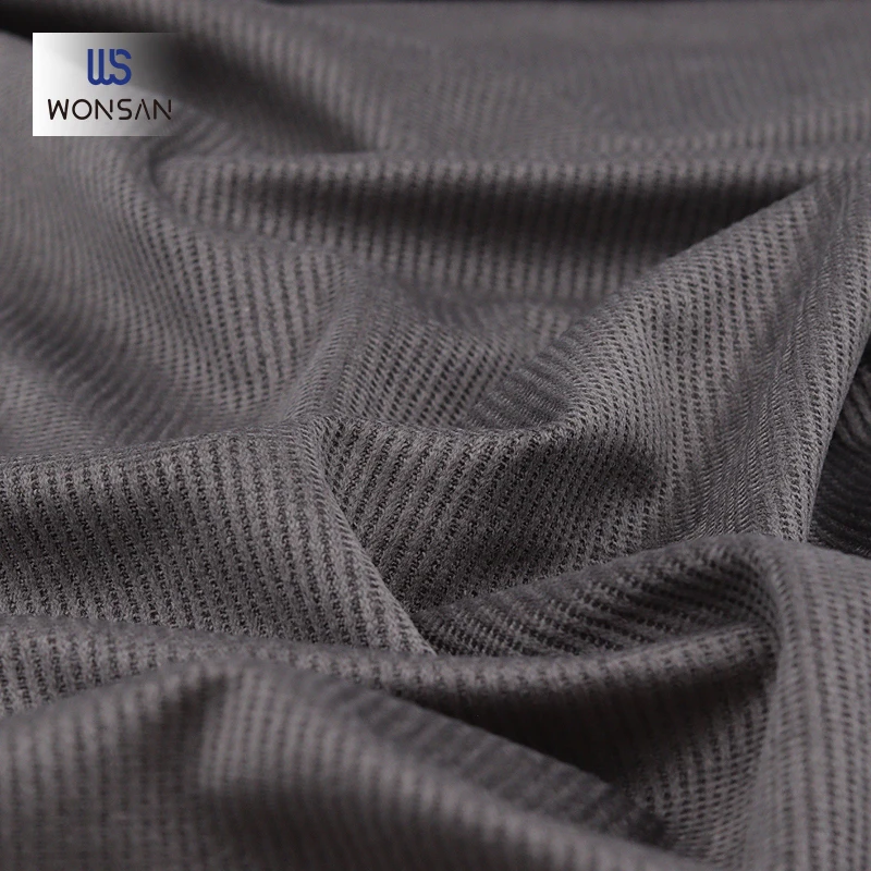 100%P Corduroy Tricot fabric/warp knitting Outdoor casual coat pants fabric Comfortable touching