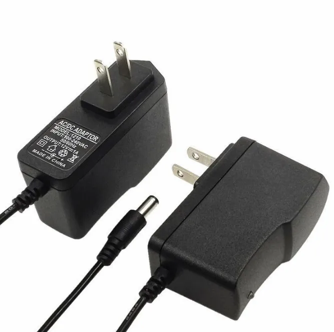 AC DC 5V 10V 12V 15V 19V 20V 24V power adapter US plug 0.5A 1A 1.5A 12V 1A power supply with 5.5*2.1mm dc port