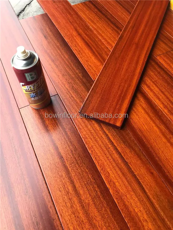 Nature UV finish high janka hardness iroko solid wood flooring teak hardwood flooring