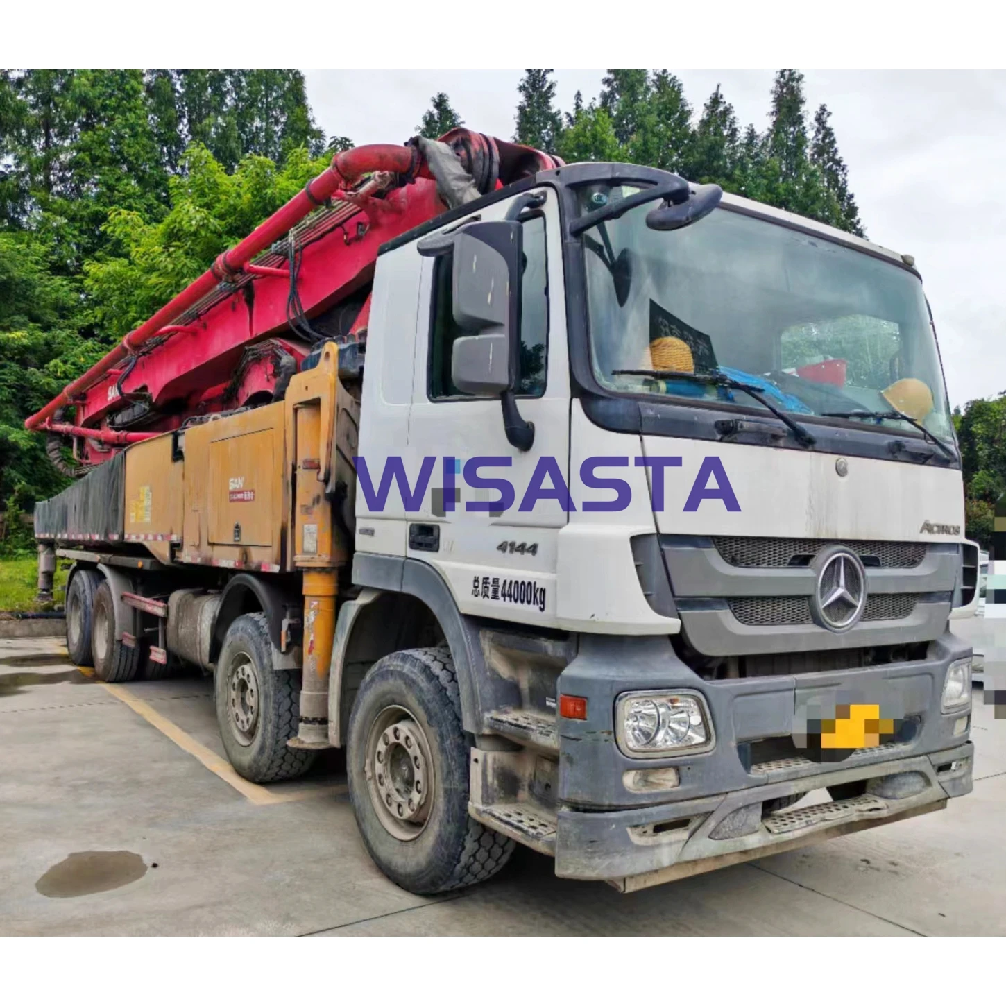 2018 good condition Used Mercedes Pump truck SANY 56M Cement delivery mobile concrete pump truck for sale