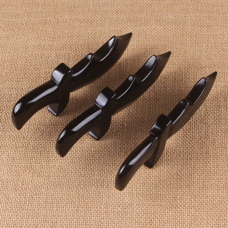 
Hot sale natural polished obsidian stones carving dagger for crystal healing stones 