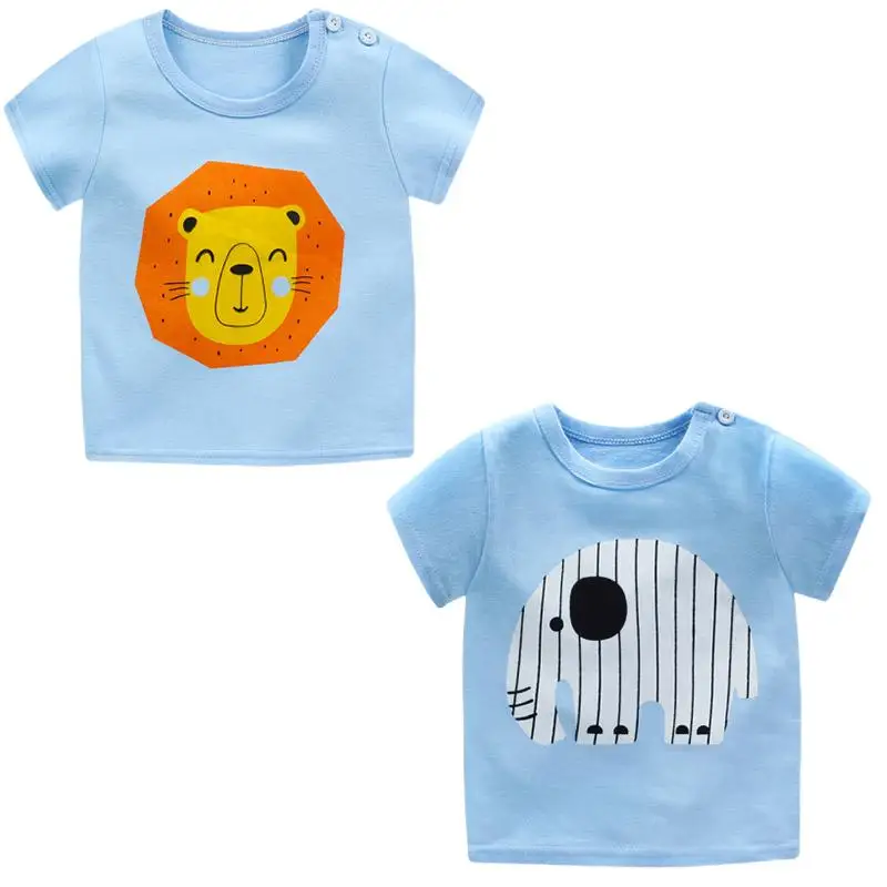 
Summer kids boutique outfits fashion cotton short sleeve clothes baby cotton clothes T Shirt 2021 New Season Hot Selling 