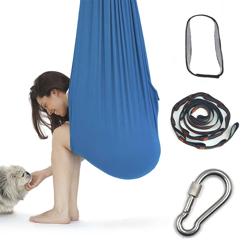 Ring camp Amazon hot aerial yoga hammock set Autism and Sensory Integration Special Needs Sensory Cuddle Swing Hammock