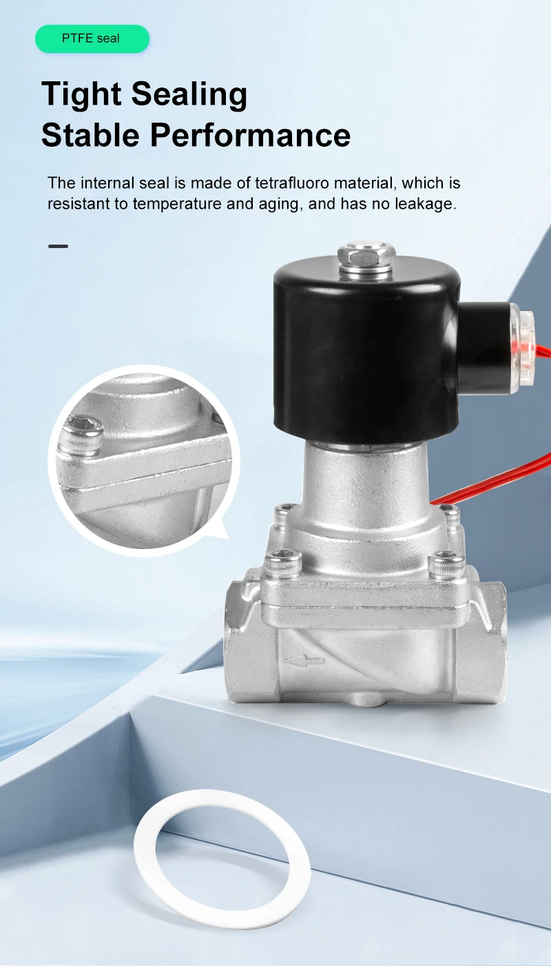 Hot sale works efficiently control sensitive AC220V stainless steel steam engine piston solenoid valve used for over steaming