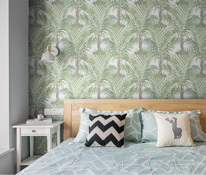 Living Room Hot Selling Modern Minimalist Solid Color Bedroom Wall Non-woven Background Wallpaper