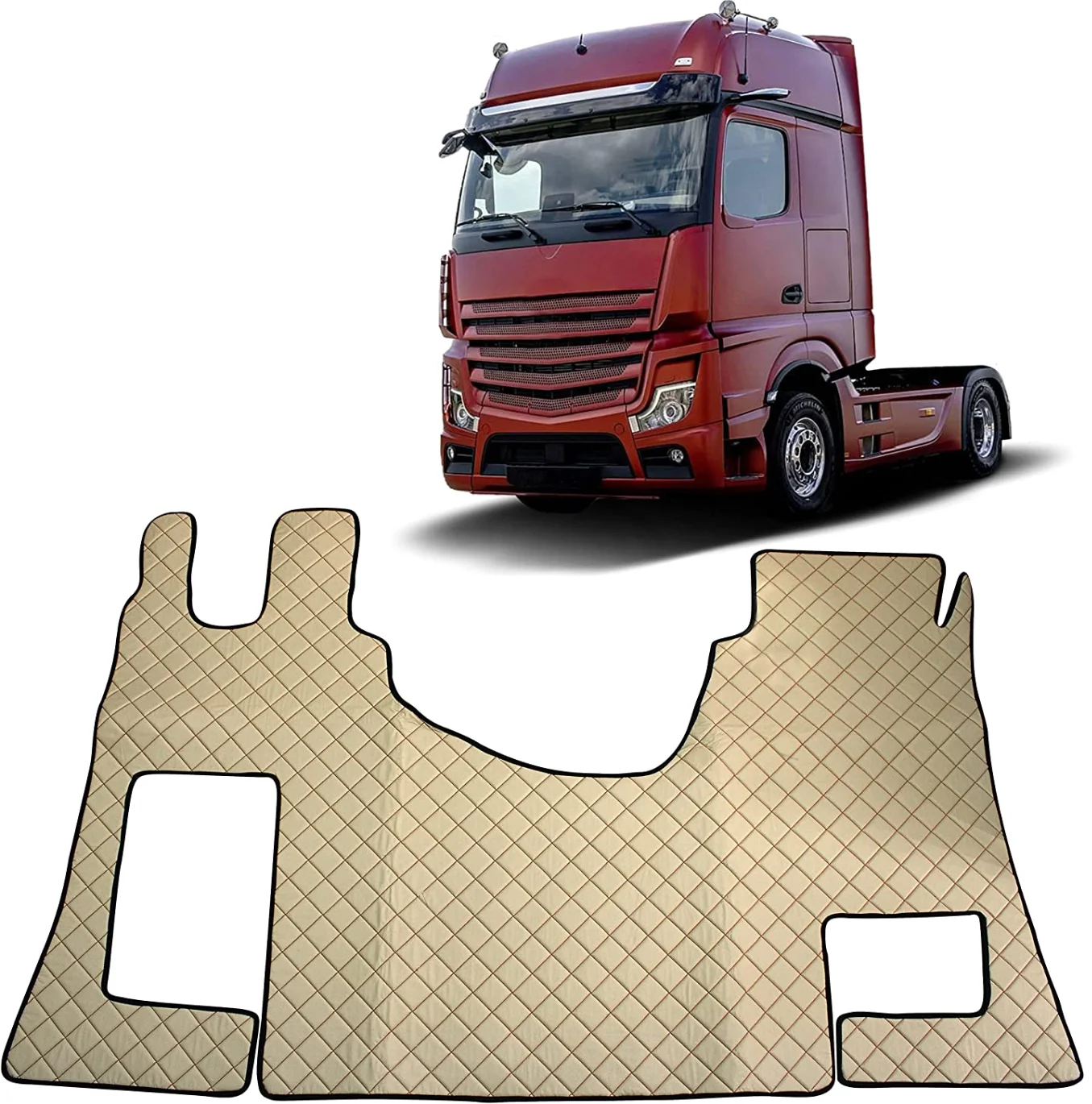 Кожаные коврики для тягача грузовика любой погоды DAF/Mercedes actros/VOLVO FH/Sitrak