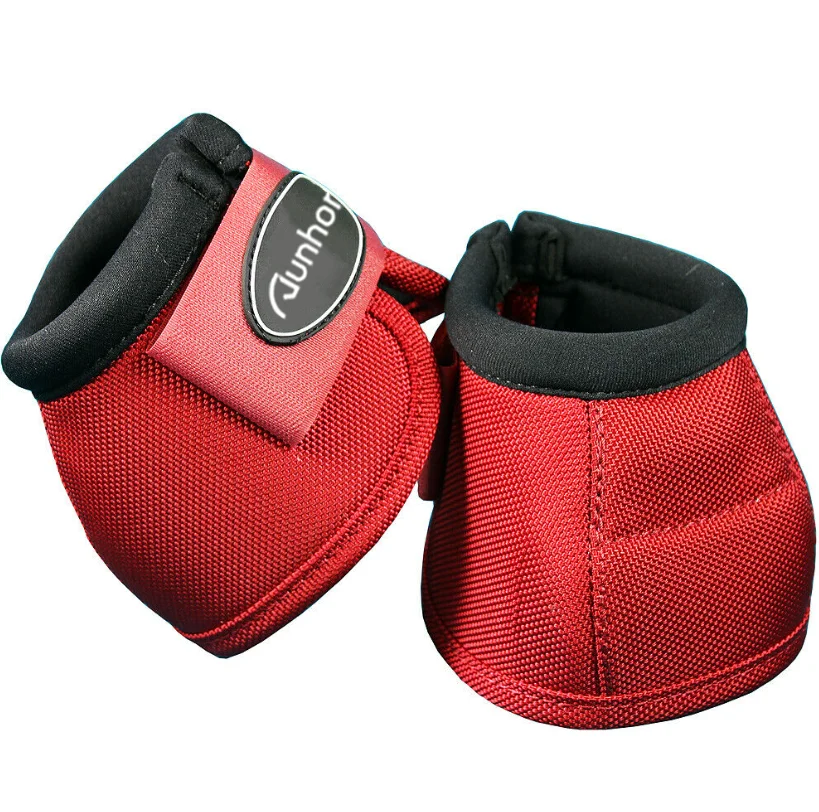 Equine Overreach Ballistic Neoprene Double Sticking Quick Wrap Horse Bell Boots Equipment
