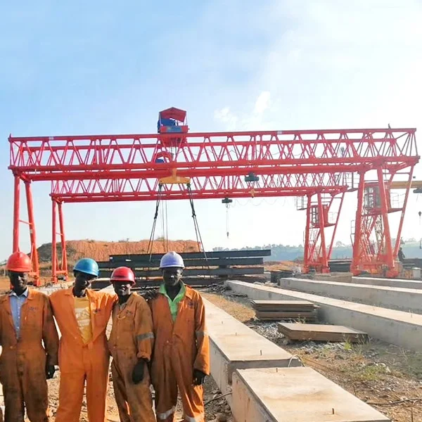 100 ton 120 ton truss remote control double girder gantry cranes for harbor freight