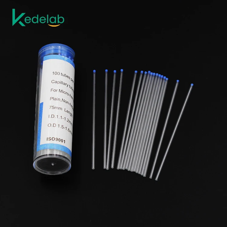 glass capillary tube blood collection disposable micro capillary tube sodium heparinized
