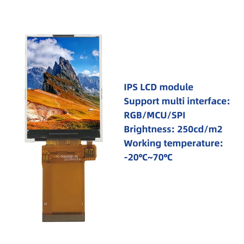  DISEA OEM 240*320 MCU/SPI/RGB интерфейс 2 4 дюймовый TFT ЖК-дисплей модуль IPS