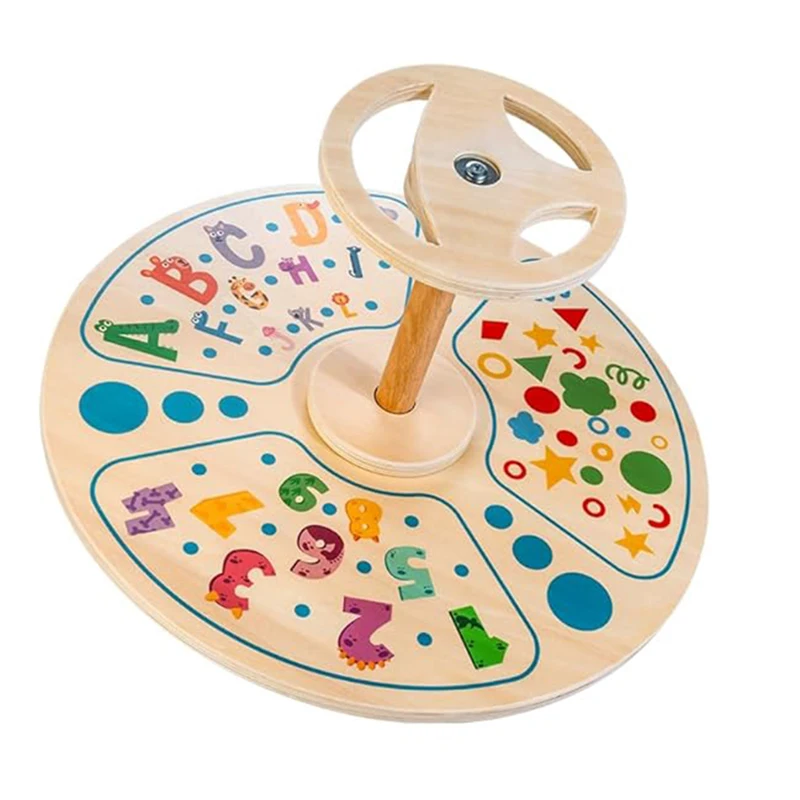 Toddler Sit And Spin Wooden Activity Toys Kids All Ages Classic sensory spinning round chair kids spinning chair