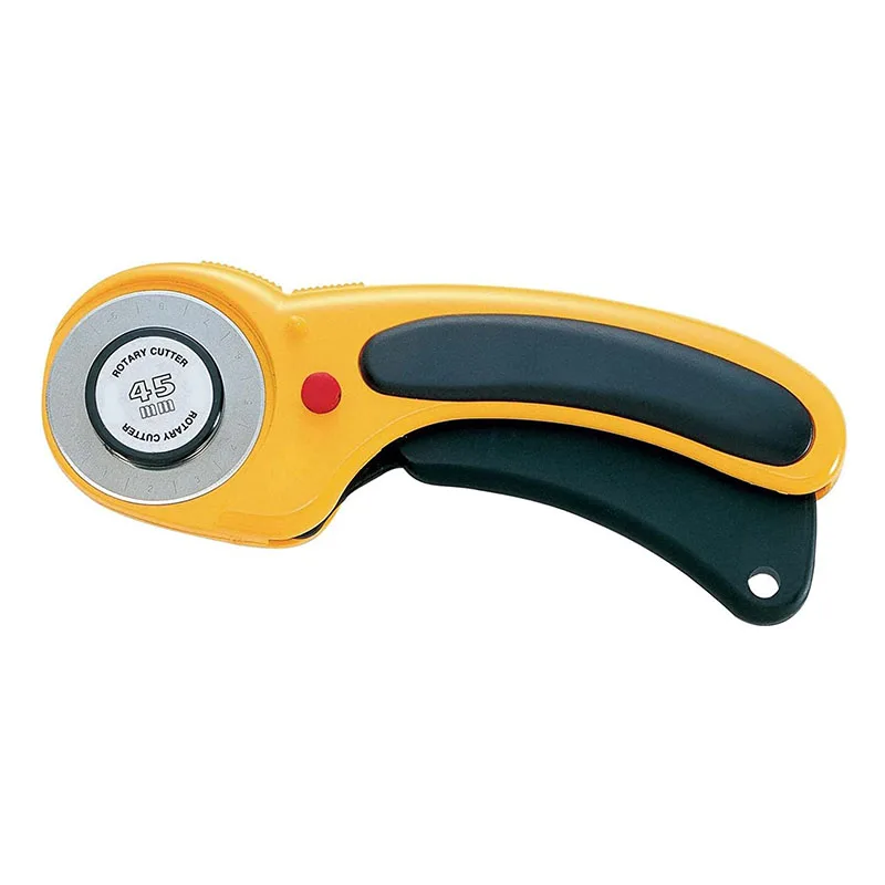 45mm Rotary Fabric Cutter with Safety Lock Cutter Knife for Carpet Leather Fabric Rotary Cutter and Rotating Cutting Blade