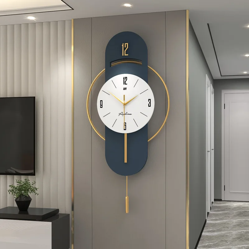 Fashionable and luxurious wall clock living room creative home decoration clock Nordic minimalist wall clock