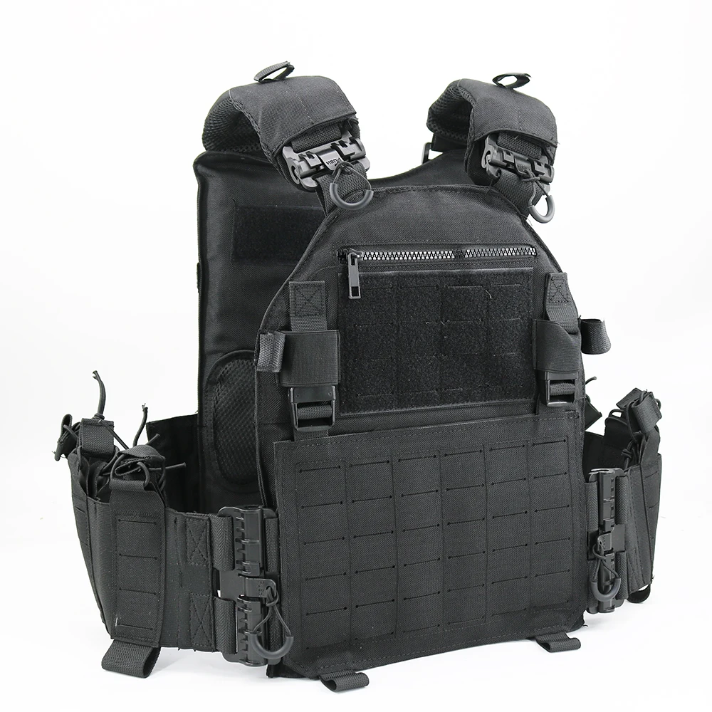 Chenhao 1000D Nylon Plate Carrier Vest Heavy Duty Tactical Molle Body Plate Vest Personal Protective Plate Carrier Tactical Vest