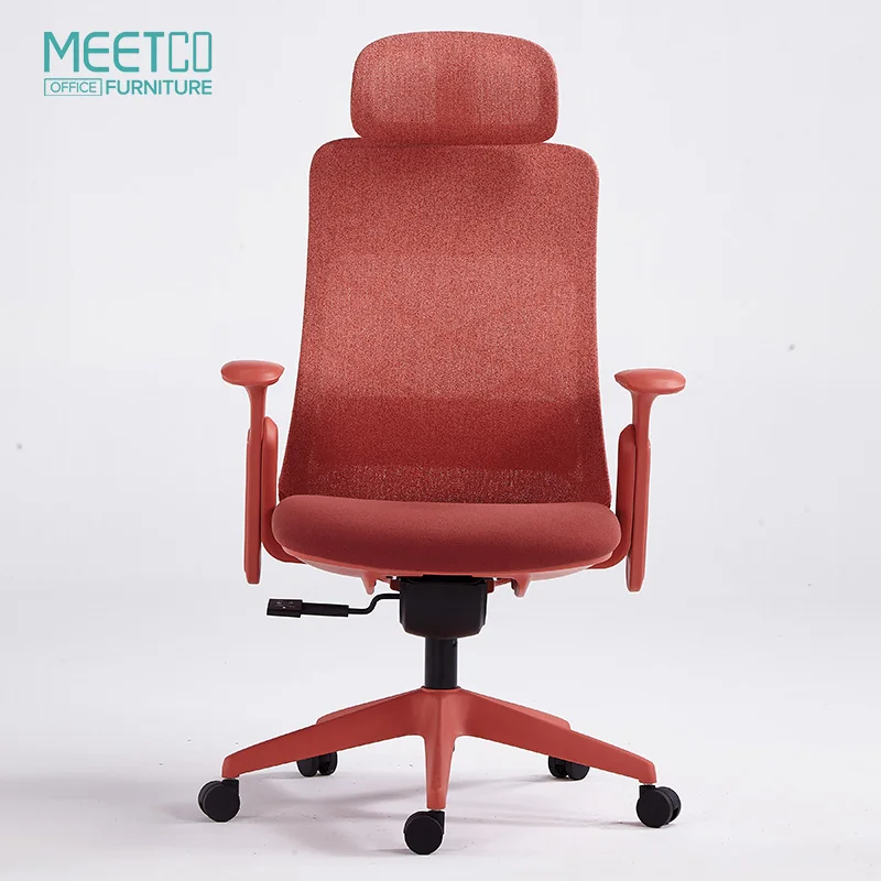 Modern high back mesh lumbar support adjustable headrest ergonomic swivel office executive chair wholesale