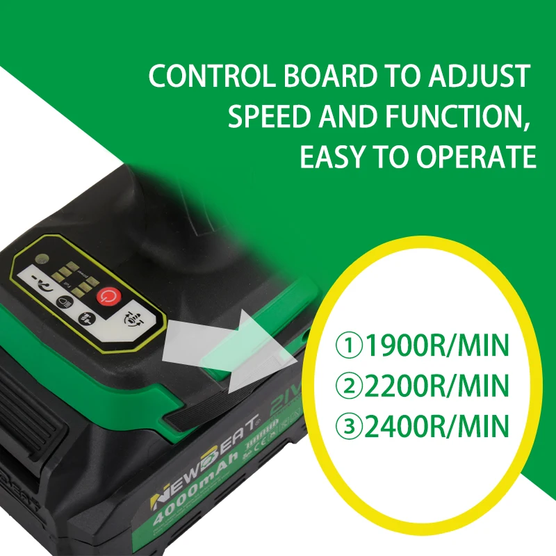 NewBeat 1/2 Cordless Wrench Battery Power Tools 550N Wireless Impact Screwdriver Wrench Brushless