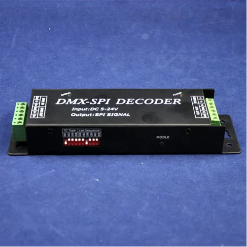 DMX SPI сигнальный светодиод декодер DC5V-24V цифровой ленты контроллер RGB ручного переключения сигнал (в соответствии с данными CLK) управлением DMX200 175*53*27 мм
