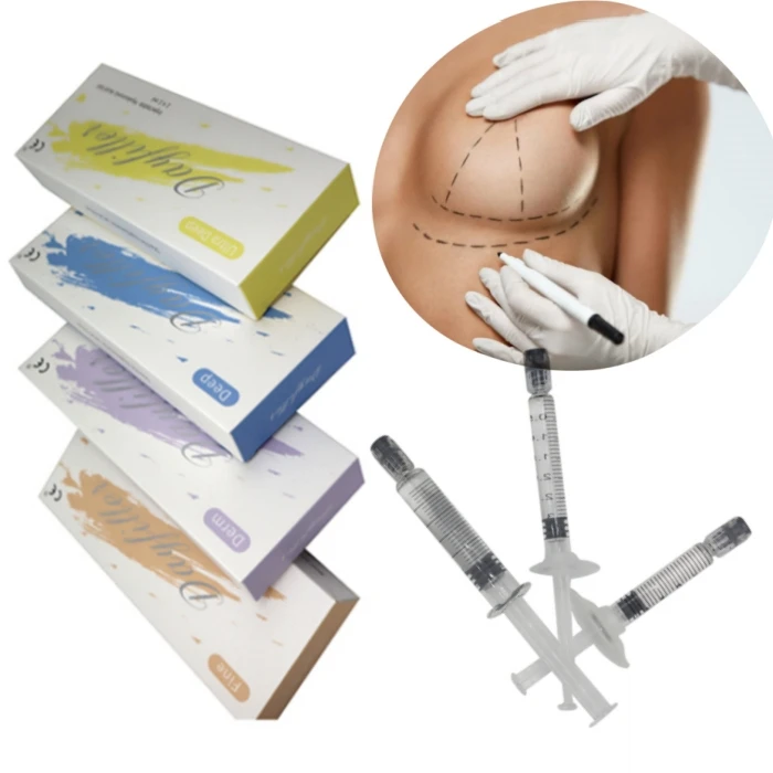 Wholesale 20ml 50ml 100% Pure Injectable Cross Linked Hyaluronic Acid Dermal Filler For Buttocks Breast Hip Butt enlargement