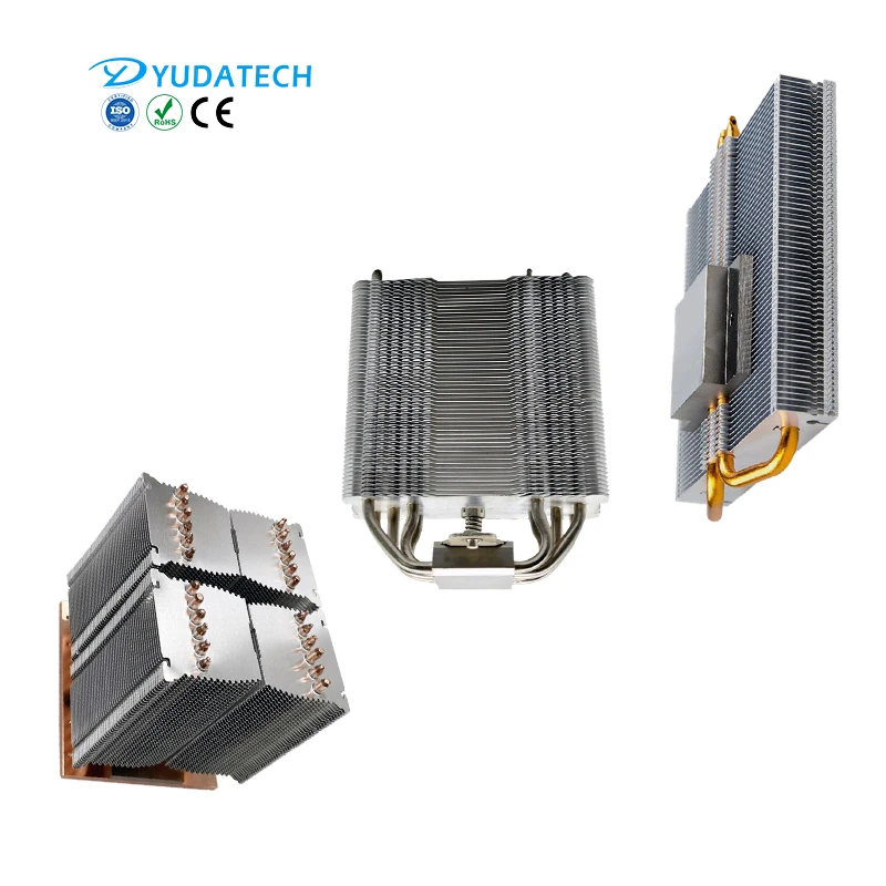 Custom high-power industrial equipment cooling module heatsink copper heat pipe heat sink