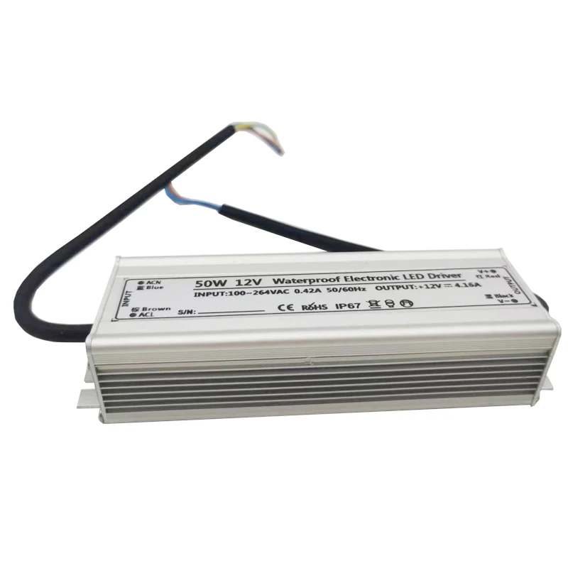 Waterproof IP67 LED Switching Power Supply 50W-300W Driver 12V 24V Lighting Transformers.jpg