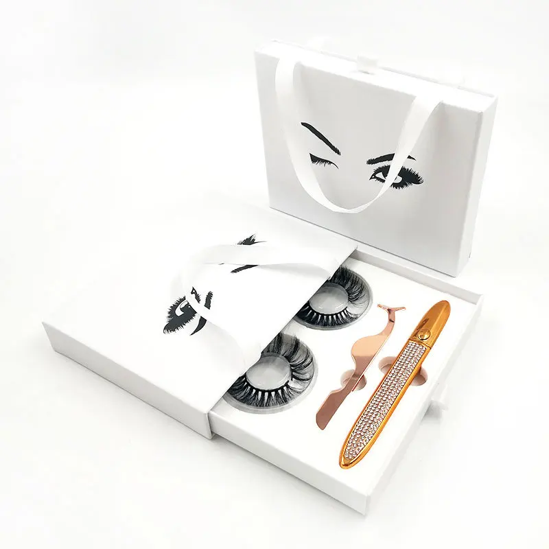hot selling waterproof  quick-drying colorful  private label custom logo  box set 2 in 1  liquid  self-adhesive magic eyeliner