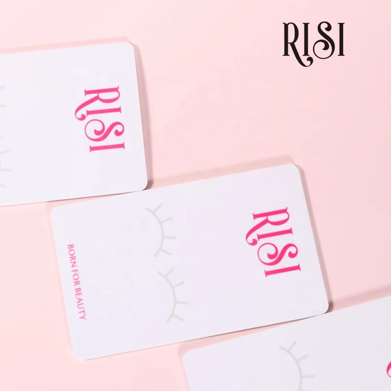 RISI wholesale New Acrylic Eyelash Pallet Single Custom Acrylic Eyelash Extension Lash Tools Tile Strip Plate Eyelash Holder