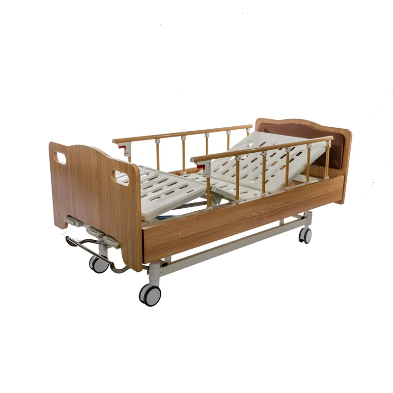 DANSONG 3 Function Patient Treatment Clinic Nursing Wood Hospital Bed Medical Wooden Manual Hospital Bed