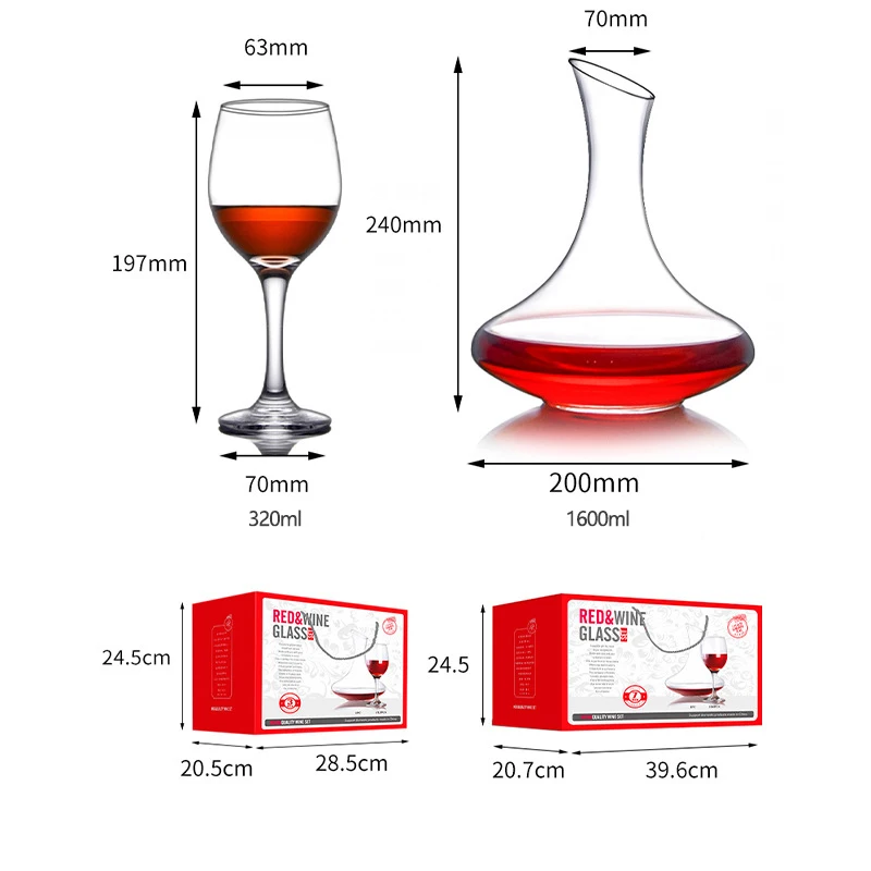 Wholesale wine drinking glass gift set wedding red wine glass custom logo wine glasses