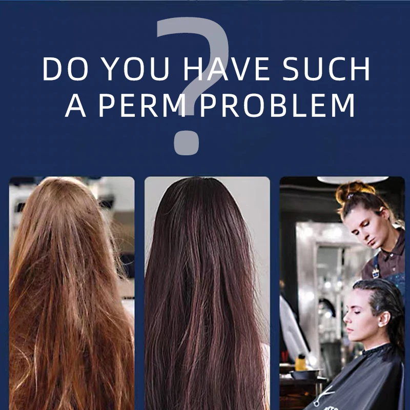 Salon permanent perm lotion Organic perm and curly hair Natural curly hairstyle Hair relaxant