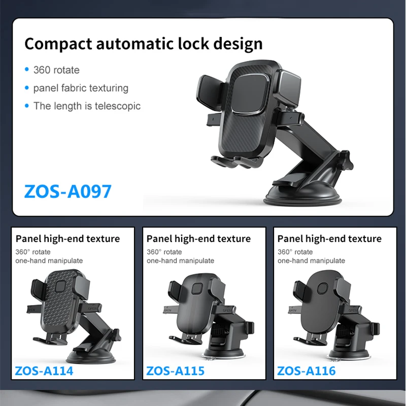 Wholesale Windshield Air Vent Strong Suction Cup Mount Mobile Stand Universal Dashboard Car Cell Phone Holder