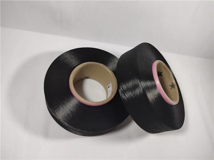 The most popular 40D black spandex yarn high resilience high quality black spandex