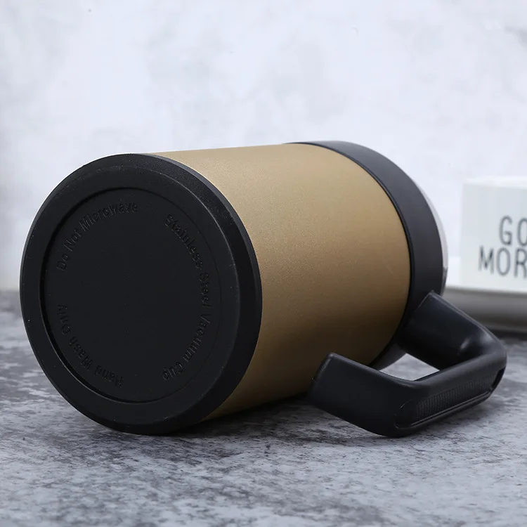 Water Bottle Stainless Steel 400ml Vacuum Thermo Cup Mug Thermal Office Mug For Outdoor Coffee Cup With Handle
