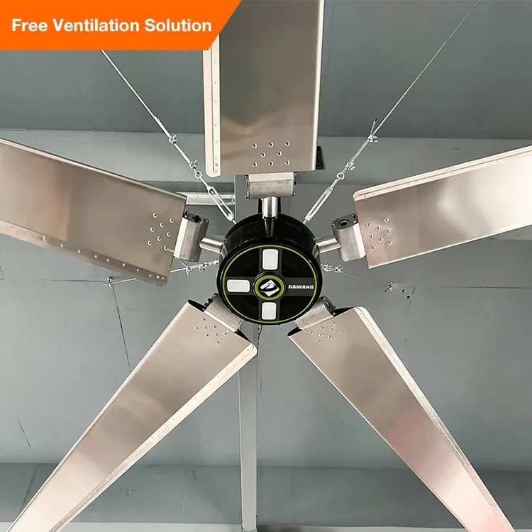 Самые популярные HVLS большие промышленные потолочные вентиляторы улучшают циркуляцию