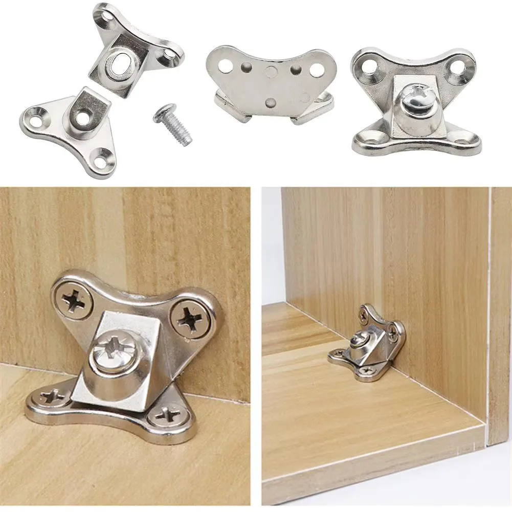 Detachable Split 3-In-1 Connector Plate Fastener Zinc Alloy L Bracket Removable Combination Butterfly Shape Corner Code