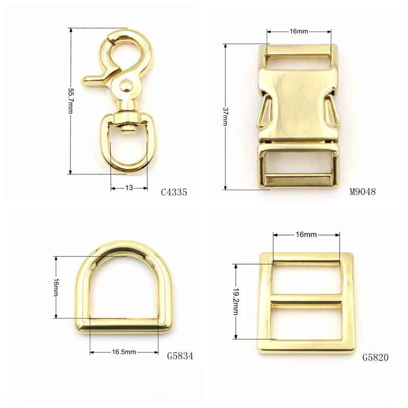 Pet Hardware 16mm 20mm 25mm metal quick Side release Metal buckle For Dog Collar buckle