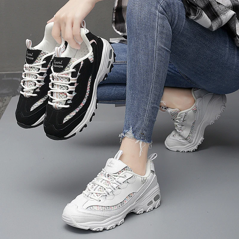 Women Running Shoes Casual Sport Shoes Sneakers Walking Jinjiang Shoes Sneaker Manufacturer