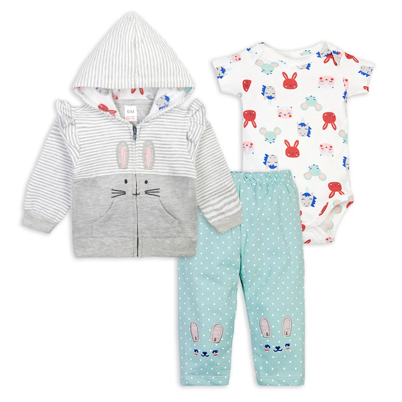 Boy clothing sets autumn toddler boy jackets and long sleeve romper 3 piece suit baby clothing new baby suit