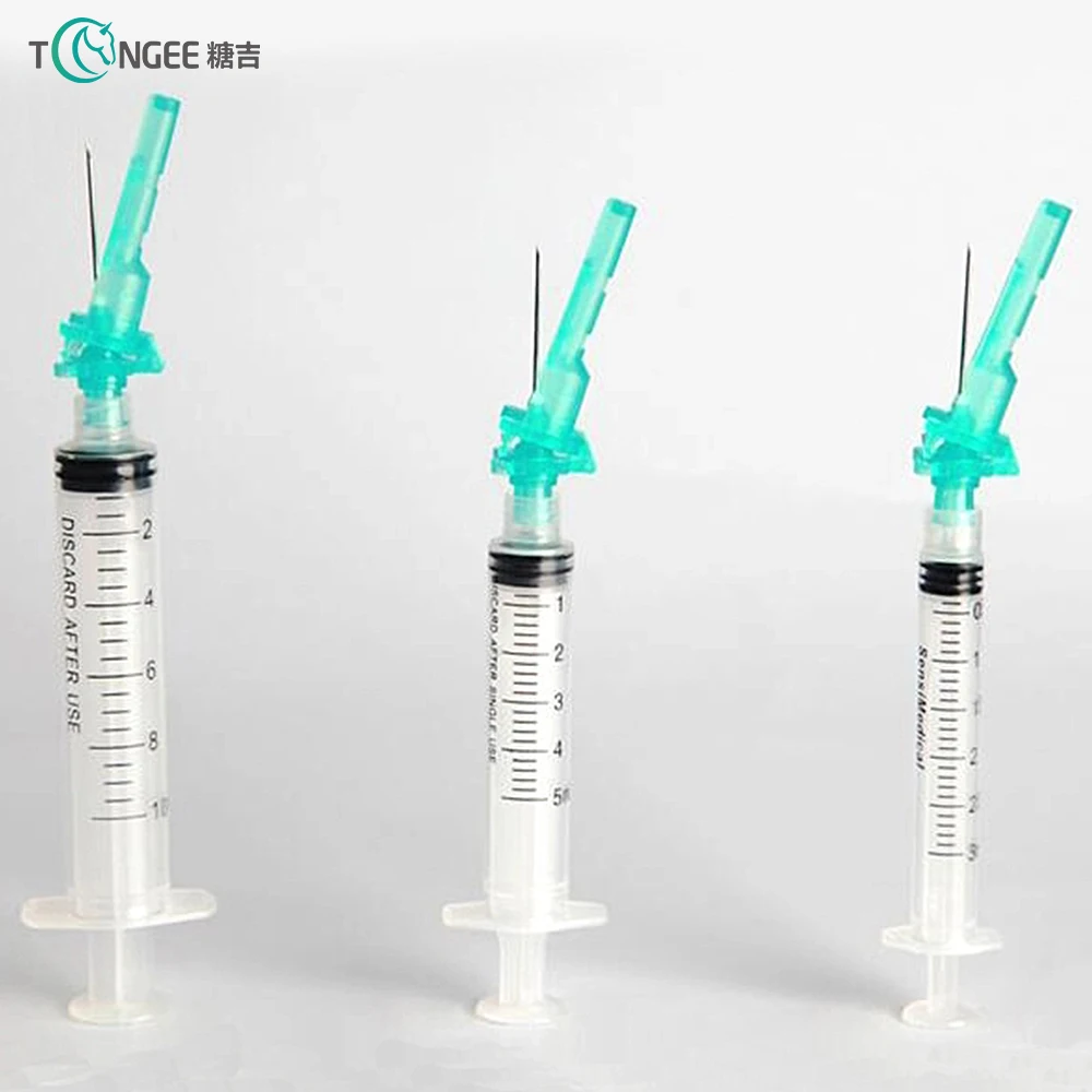 
Hot sale Chinese manufacturer safety auto destruct syringe immunization syringe pink syringe 