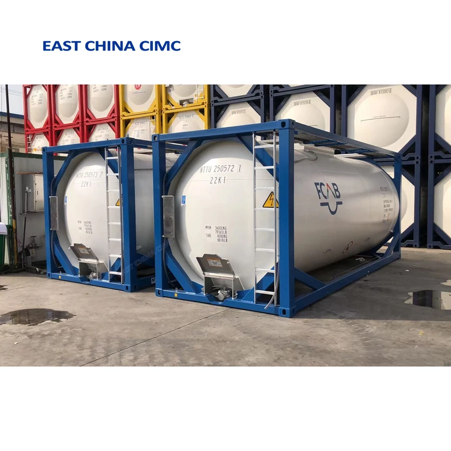 20FT ISO Chemical Tank Container Tanker For Sulfuric Acid Transport With LR BV