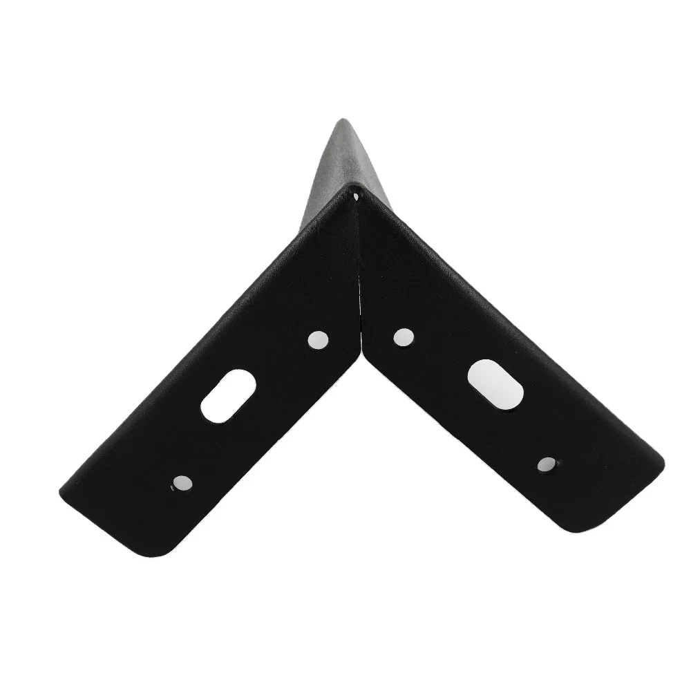 Hot Sale Replacement Hardware Accessories Triangle Chrome Black Cast Iron Metal Sofa Legs