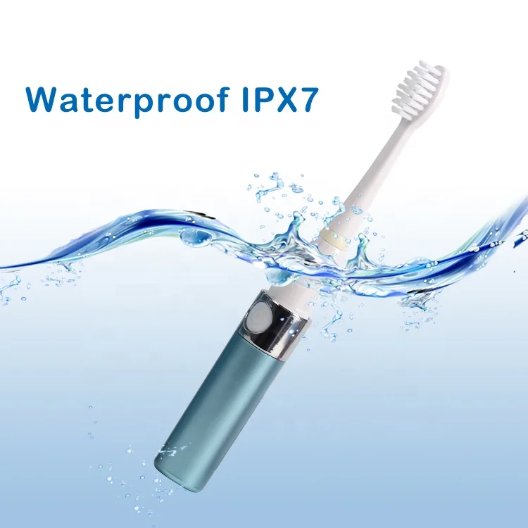Seago Adult Fashion 2 In 1 Portable Waterproof Automatic Battery Powered Sonic Electric Toothbrush With UV Sterilizer