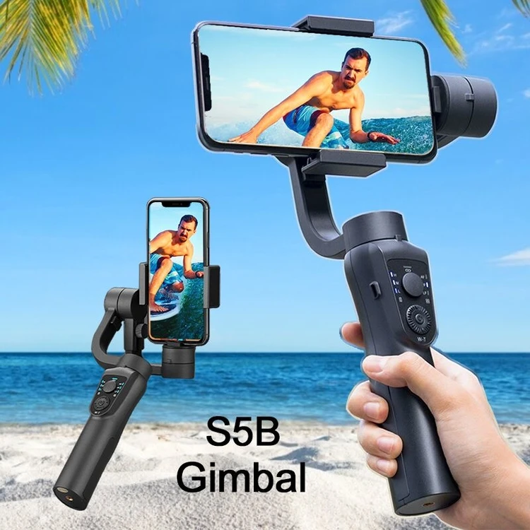 Handheld mini gimbal S5B stabilizer for cellphone Video Record Smartphone Gim For phone Action Camerbala Gimbals Stabilizer