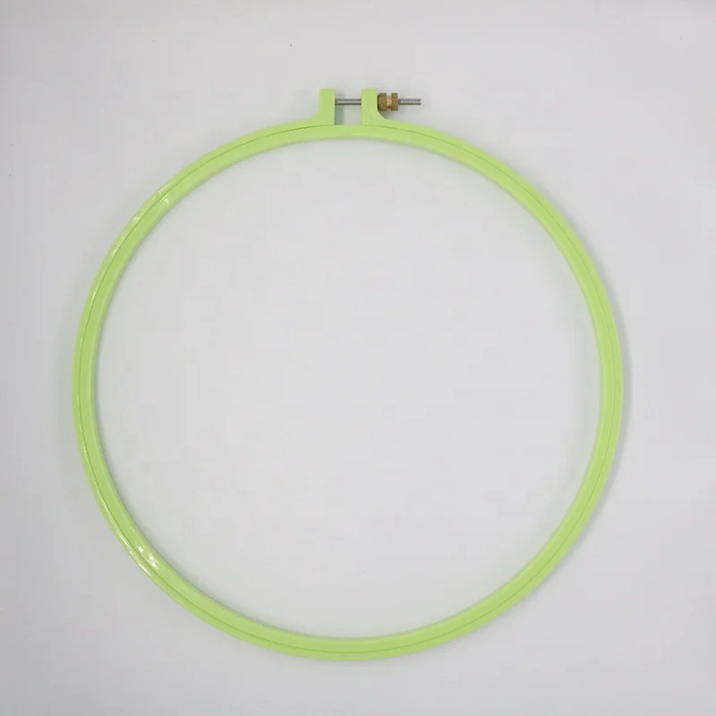 Hot Sale Plastic Colorful Durable Handhold Cross Stitch Kit Frame Embroidery Hoop